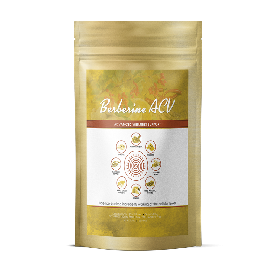 Berberine ACV - Multiple Sizes Available (Reduces Blood Sugar, Anti-Cancer, Supports Digestion & Immunity)