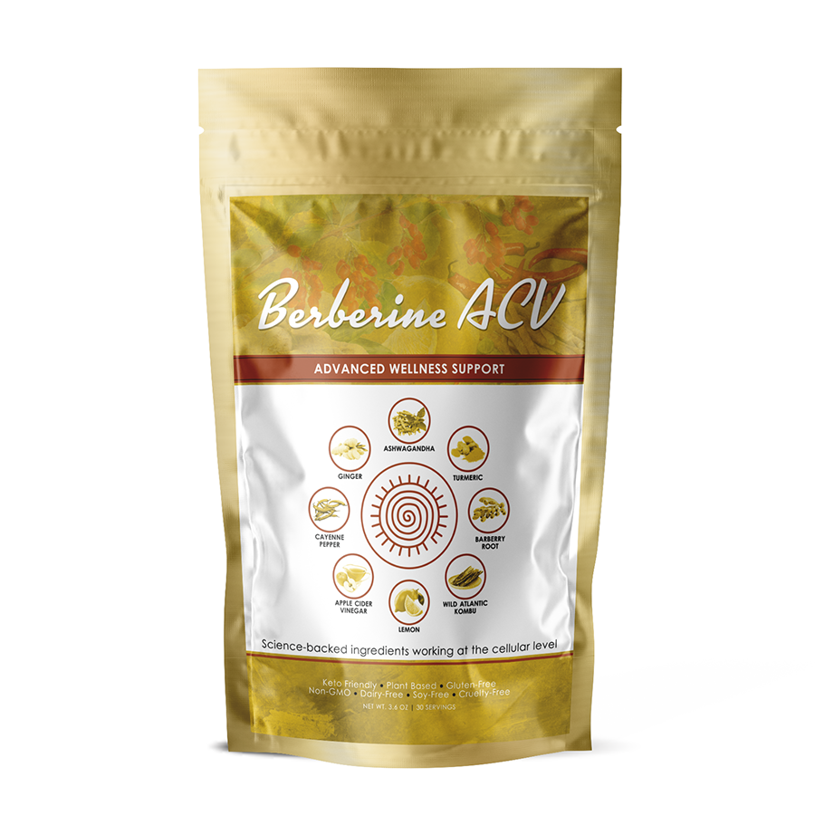 Berberine ACV - Multiple Sizes Available (Reduces Blood Sugar, Anti-Cancer, Supports Digestion & Immunity)