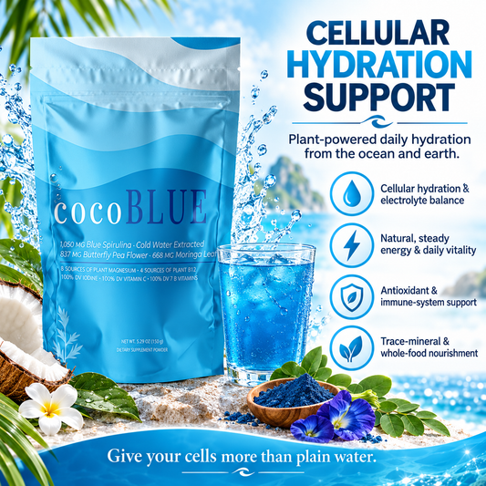 cocoBLUE Anti-Fatigue Cell Fuel & Electrolyte Powder