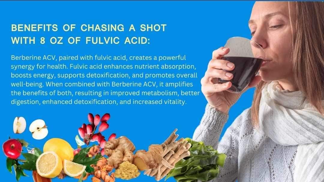 Berberine ACV - Multiple Sizes Available (Reduces Blood Sugar, Anti-Cancer, Supports Digestion & Immunity)
