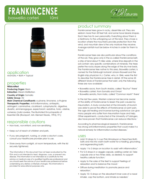 Frankincense & Myrrh Essential Oil Duo
