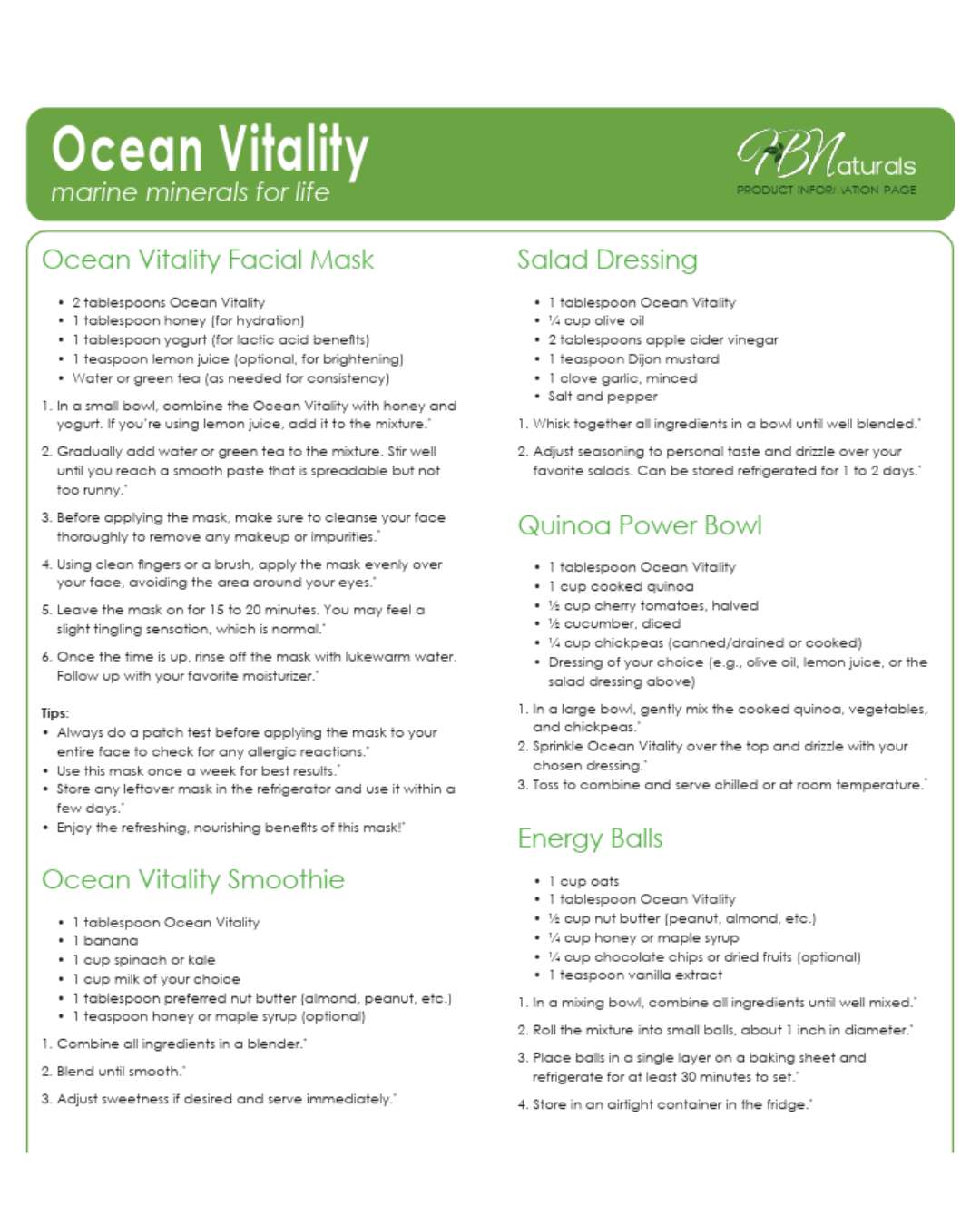 Ocean Vitality Thyroid and Mineral Support - 100 Servings