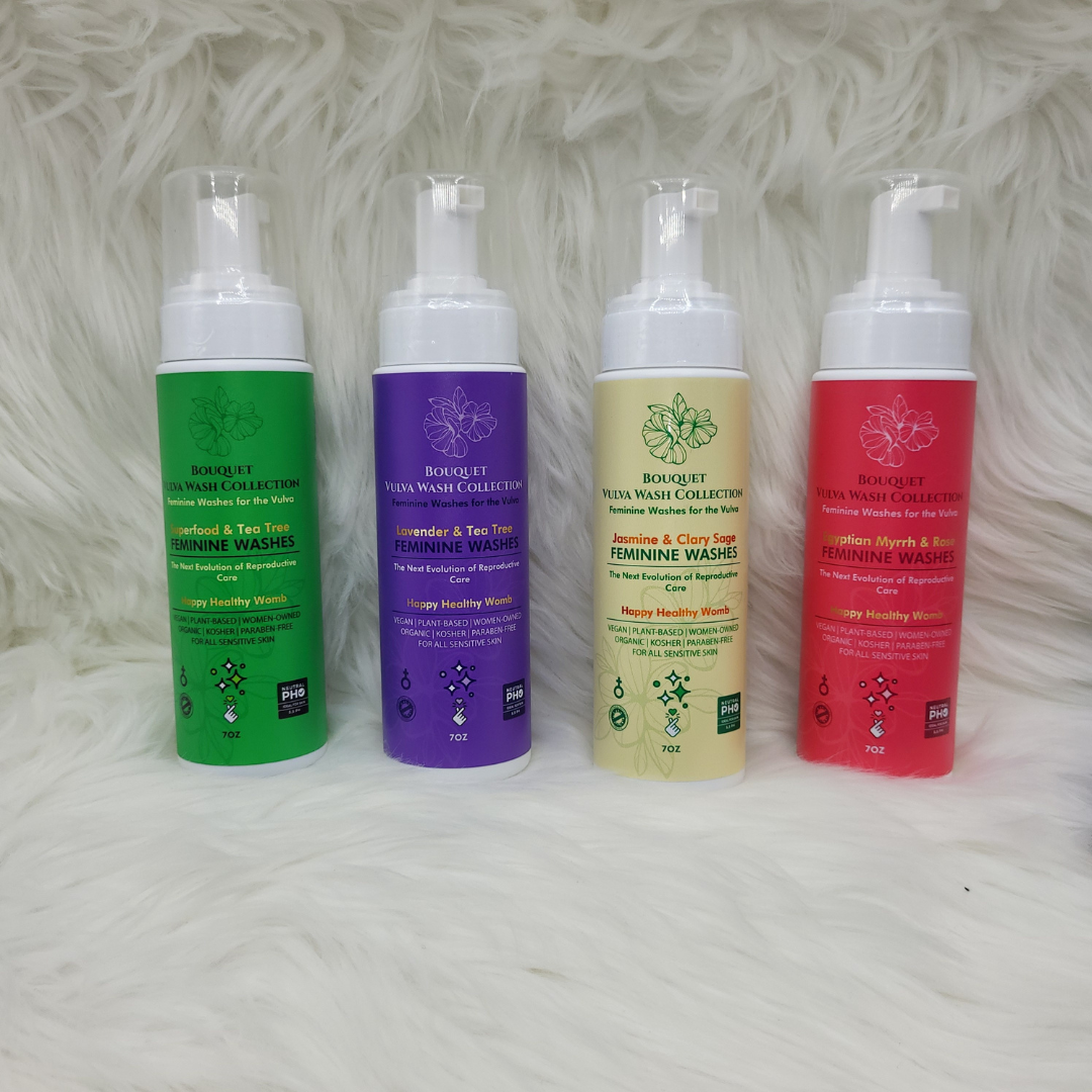 Certified Vegan, Organic, and Kosher Vulva Wash (4 Varieties - Full and Travel Sized) - Subscribe & Save!