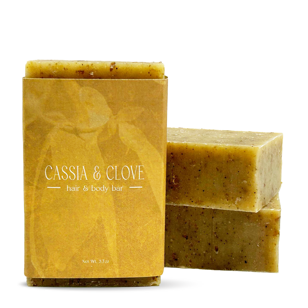 Luxury Organic Hair & Body Bars - 6 Types. Lasts a full month!