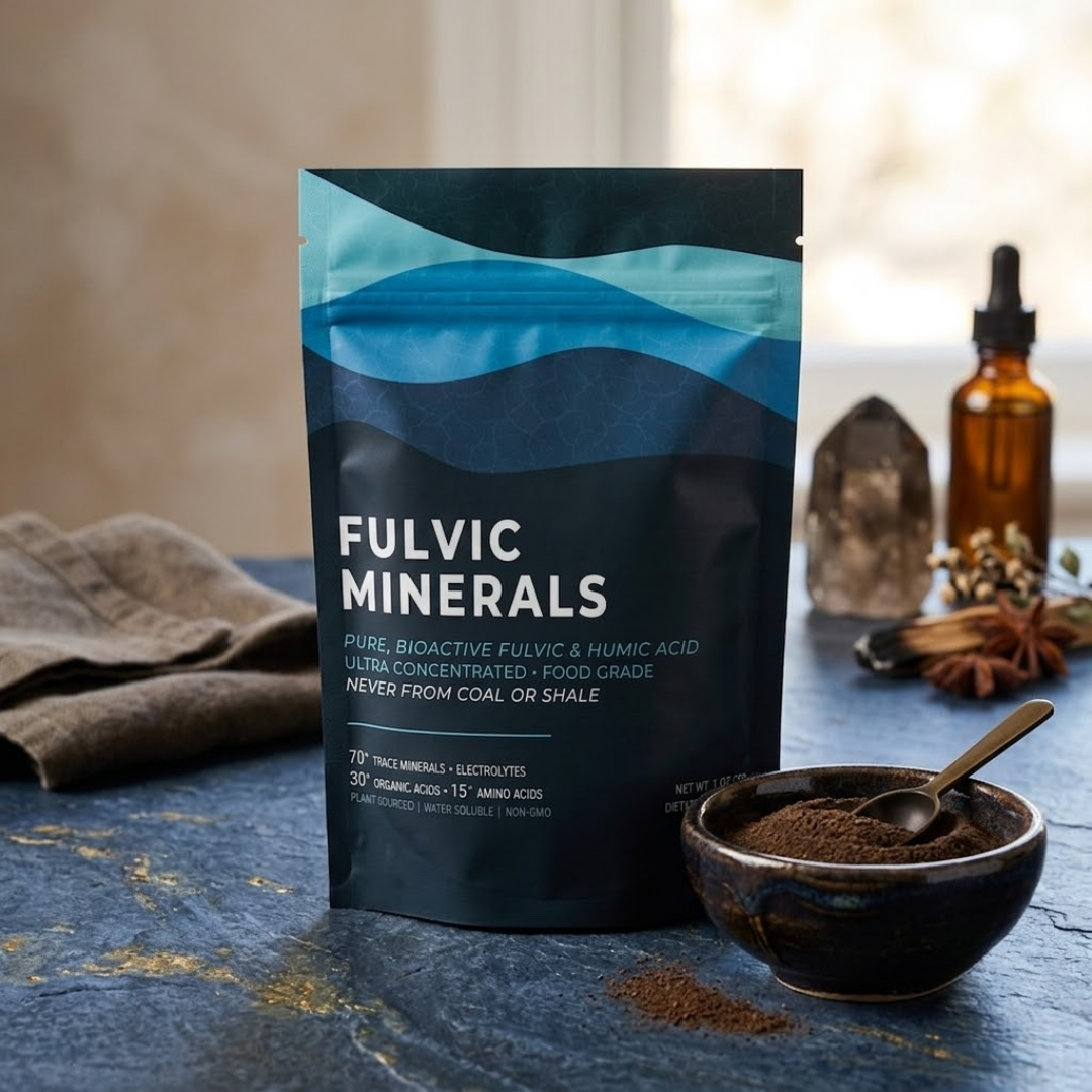 Fulvic Acid Mineral Liquid & Powder - Chelates Heavy Metals, 70+ Minerals & Electrolytes (Lasts 3-4 Months)
