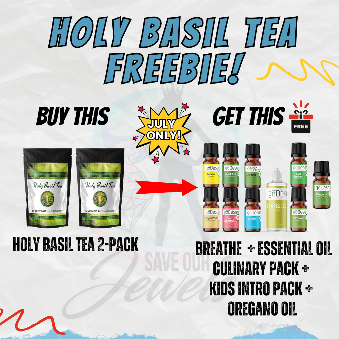 Holy Basil Tea - 60 Servings. Buy 3, Get 1 Free