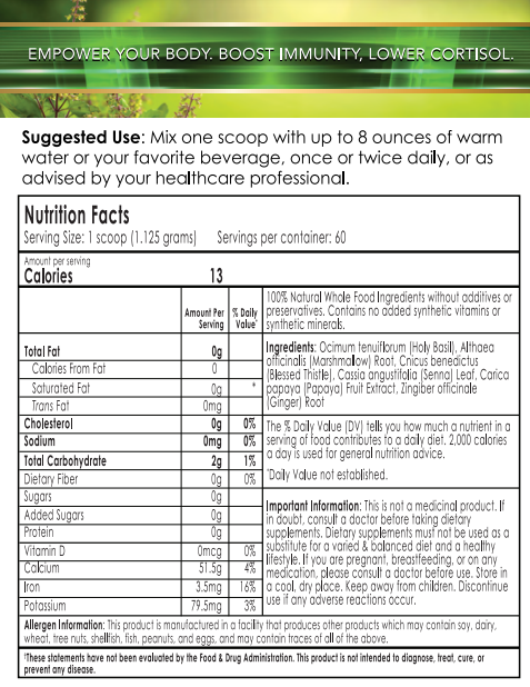 Holy Basil Tea - 60 Servings. Buy 3, Get 1 Free