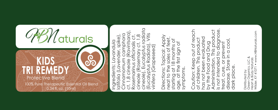 Kids Tri Remedy Essential Oil Blend - For Cold, Flu, Viruses