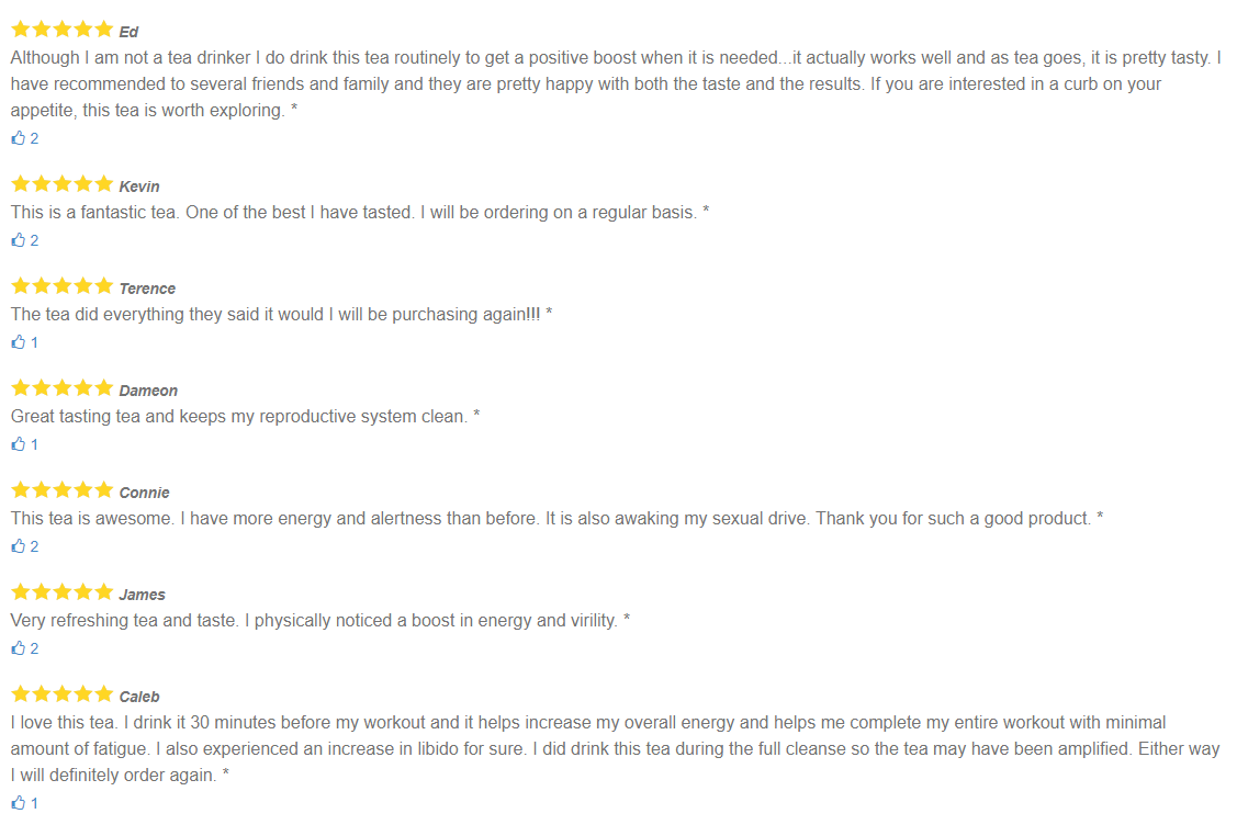 Male Health Tea - Balances Testosterone Levels