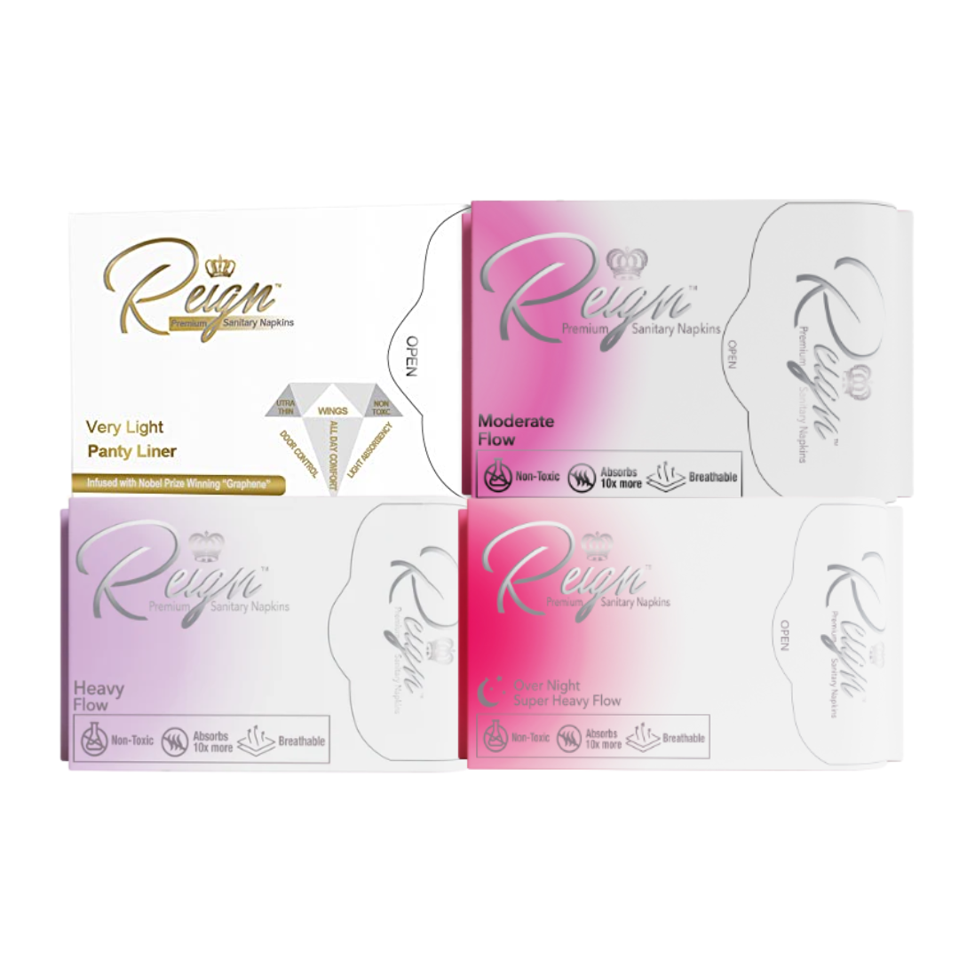 Reign Premium Sanitary Napkins and Panty Liners (Plant-Based and Non-Toxic) - Subscribe & Save!