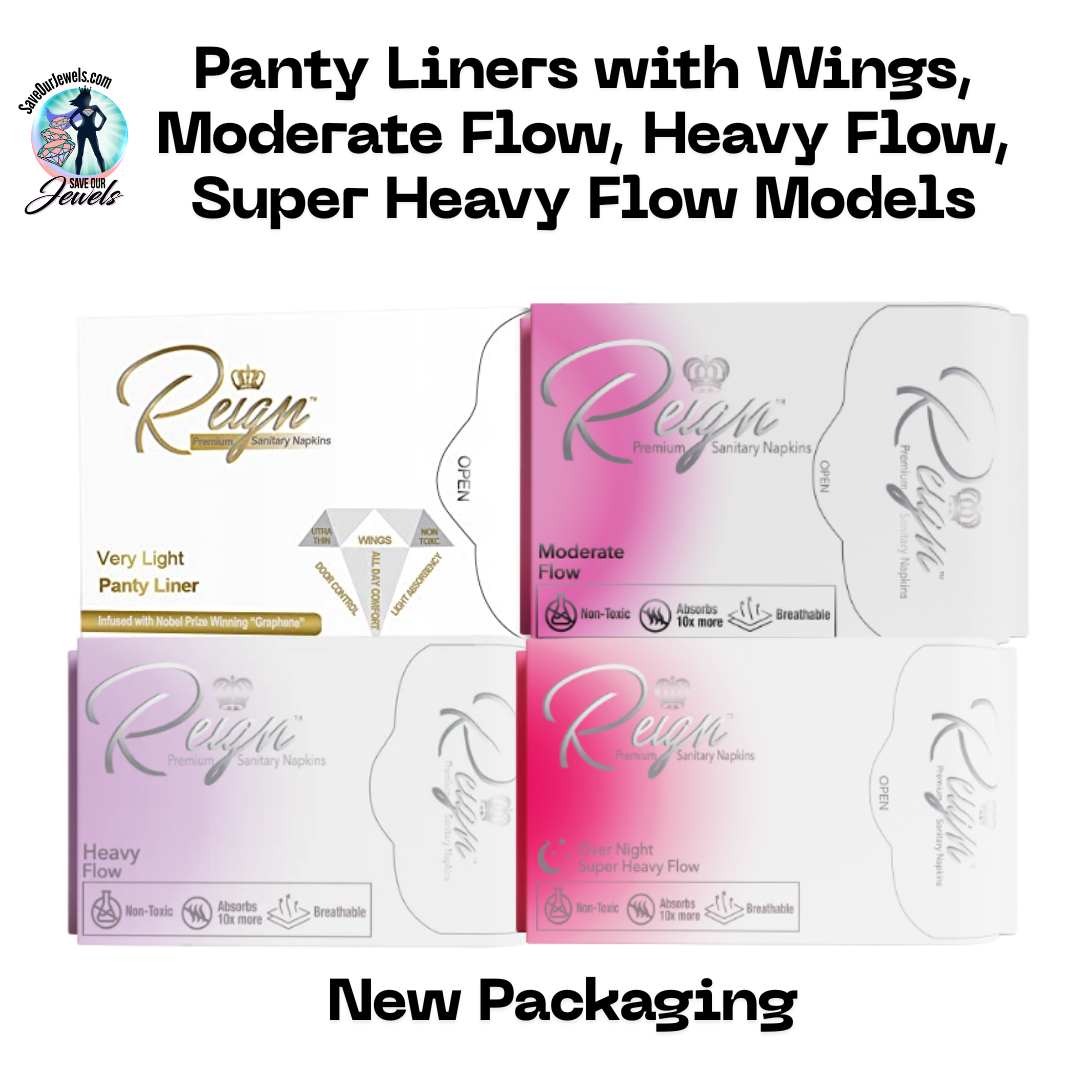 Reign Premium Sanitary Napkins and Panty Liners (Plant-Based and Non-Toxic) - Subscribe & Save!