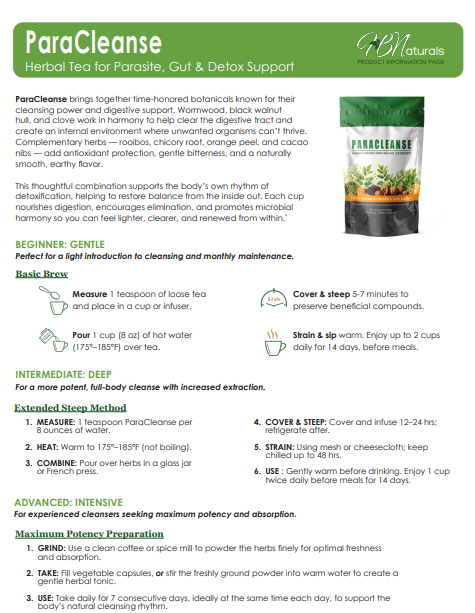ParaCleanse All-Natural Parasite and Toxin Support - 30 Servings