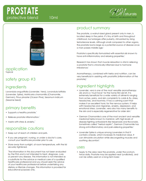 Prostate Protective Essential Oil Blend