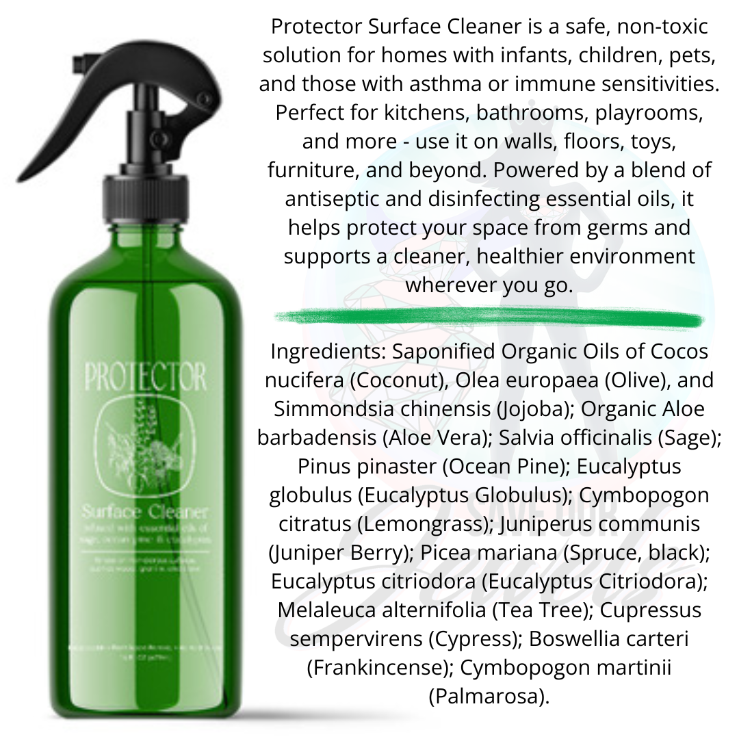 Eco-Friendly Surface Cleaner Trio – Plant-Based, Non-Toxic | Safe for Kids & Pets