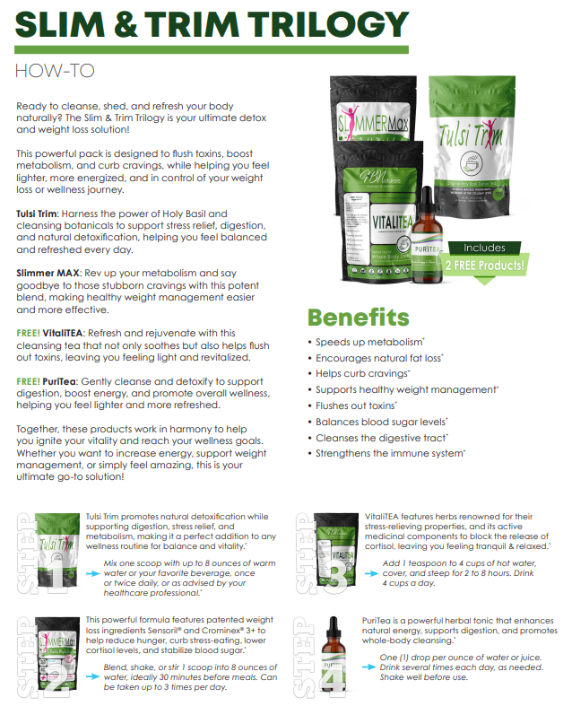 Slim and Trim Trilogy - Detox, Burn Fat, and Thrive!