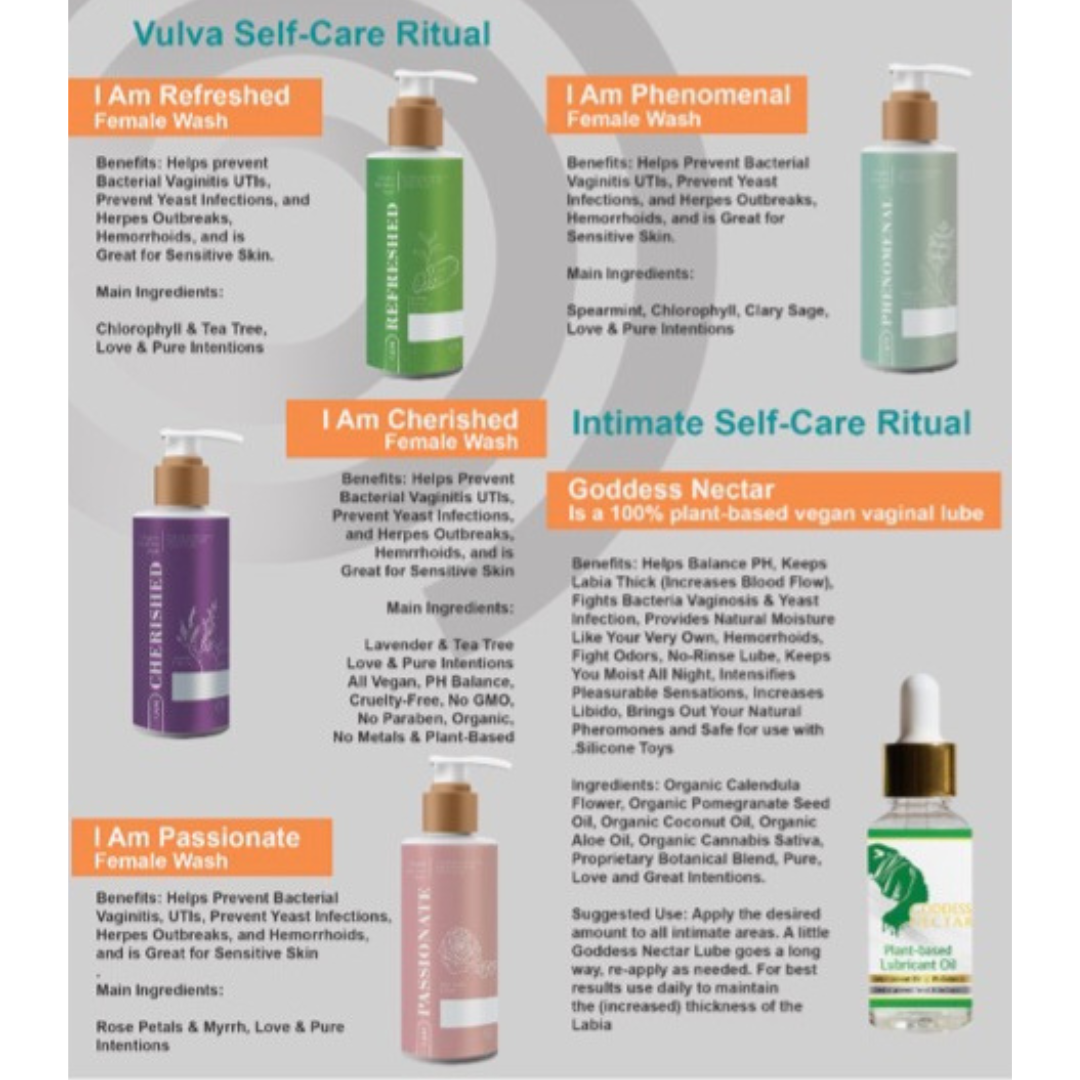 Certified Vegan, Organic, and Kosher Vulva Wash (4 Varieties - Full and Travel Sized) - Subscribe & Save!