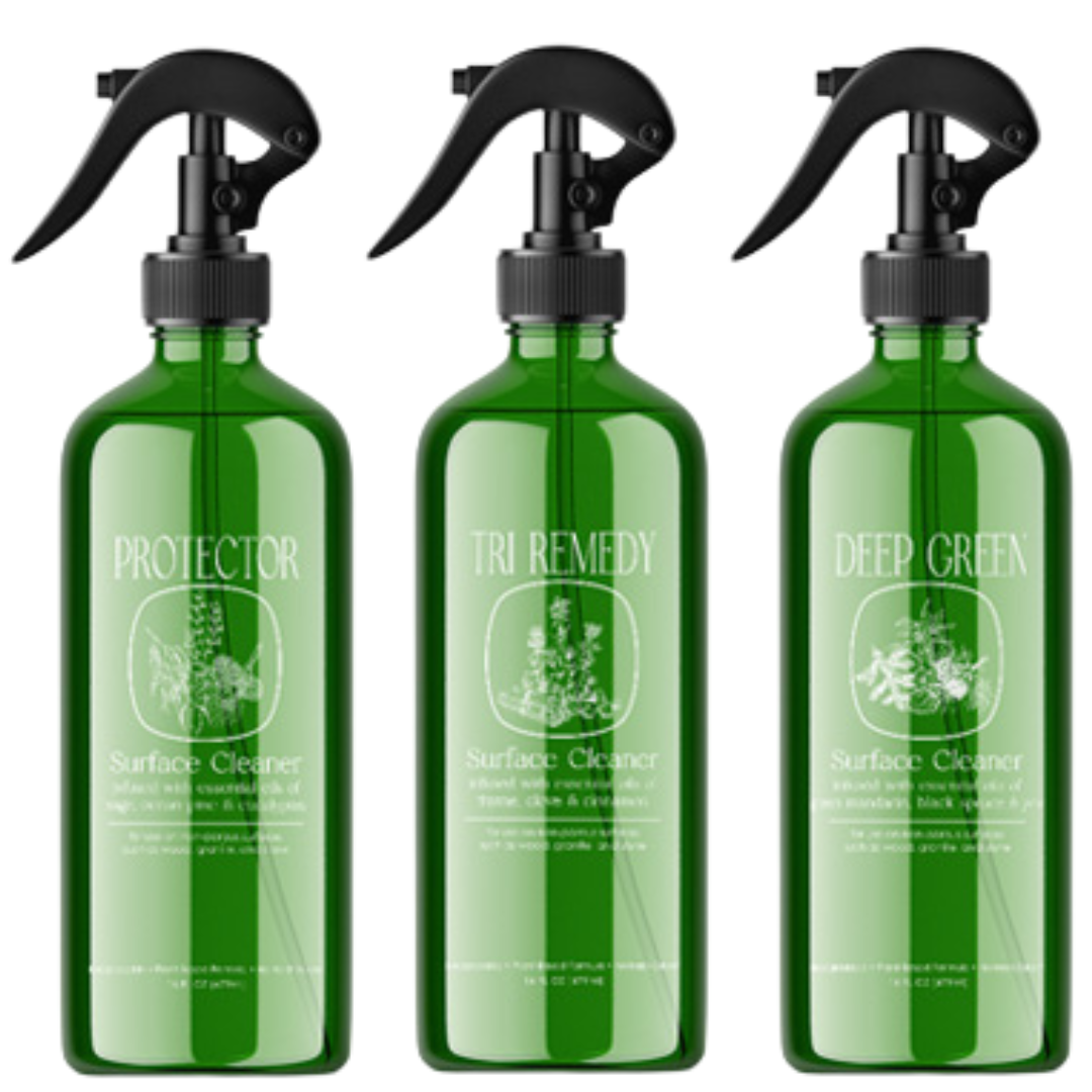 Eco-Friendly Surface Cleaner Trio – Plant-Based, Non-Toxic | Safe for Kids & Pets