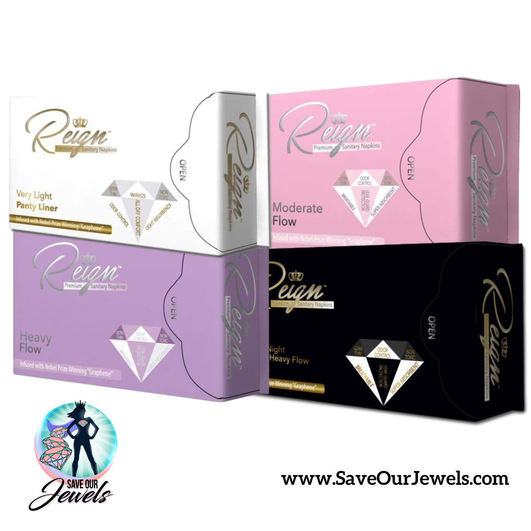 Reign Premium Sanitary Napkins and Panty Liners (Plant-Based and Non-Toxic) - Subscribe & Save!