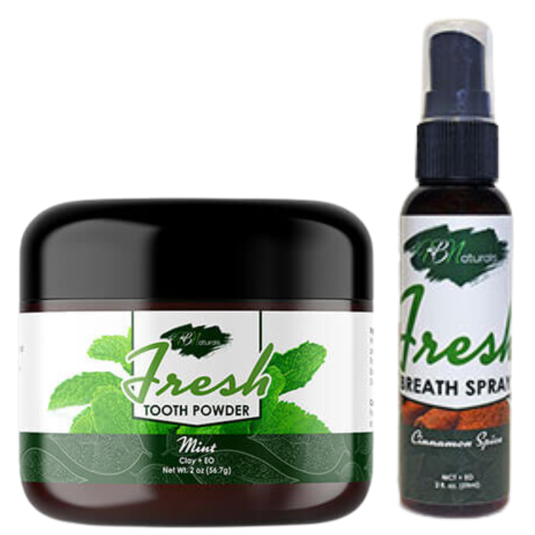 Fresh Calcium Bentonite Clay and Herbal Healing Tooth Powder - Fluoride Free