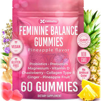 Premium Vaginal Probiotics & Digestive Health Gummies – Probiotics, Collagen Type II, Chasteberry, Vitamin D & Magnesium