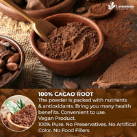 Cacao Powder, 25oz (1.56 lbs), 100% Natural & Pure, Unsweetened, Rich Chocolate Flavor, Perfect for Baking & Smoothies