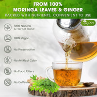 Premium Moringa Ginger Herbal Tea