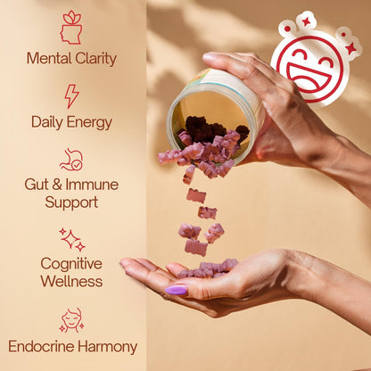 Sea Moss Gummies, Strawberry Flavor Vegan Gummies