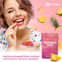 Premium Vaginal Probiotics & Digestive Health Gummies – Probiotics, Collagen Type II, Chasteberry, Vitamin D & Magnesium