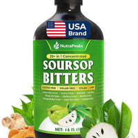 Soursop Bitters Liquid – Herbal Detox Formula with Soursop, Turmeric, Moringa & Black Seed