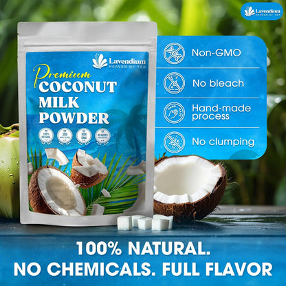 20 oz Coconut Milk Powder, 100% Natural, Unsweetened, Perfect for Cake, Coffee, Tea, Creamer Alternative, No Additives, No Gluten, Vegetarian