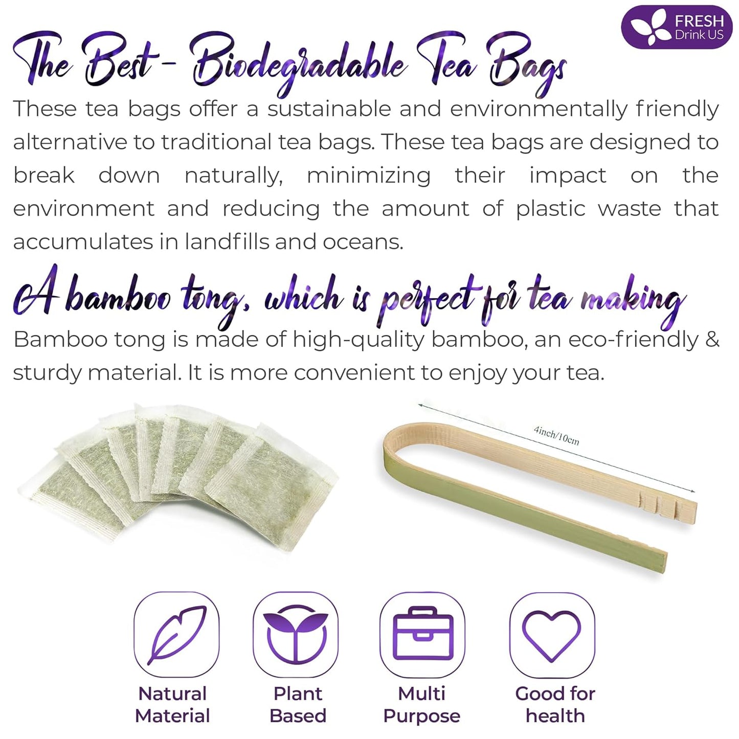 Premium Lavender Mint Tea Bags. 100% Natural, Blend of Lavender, Peppermint, Sage and Licorice