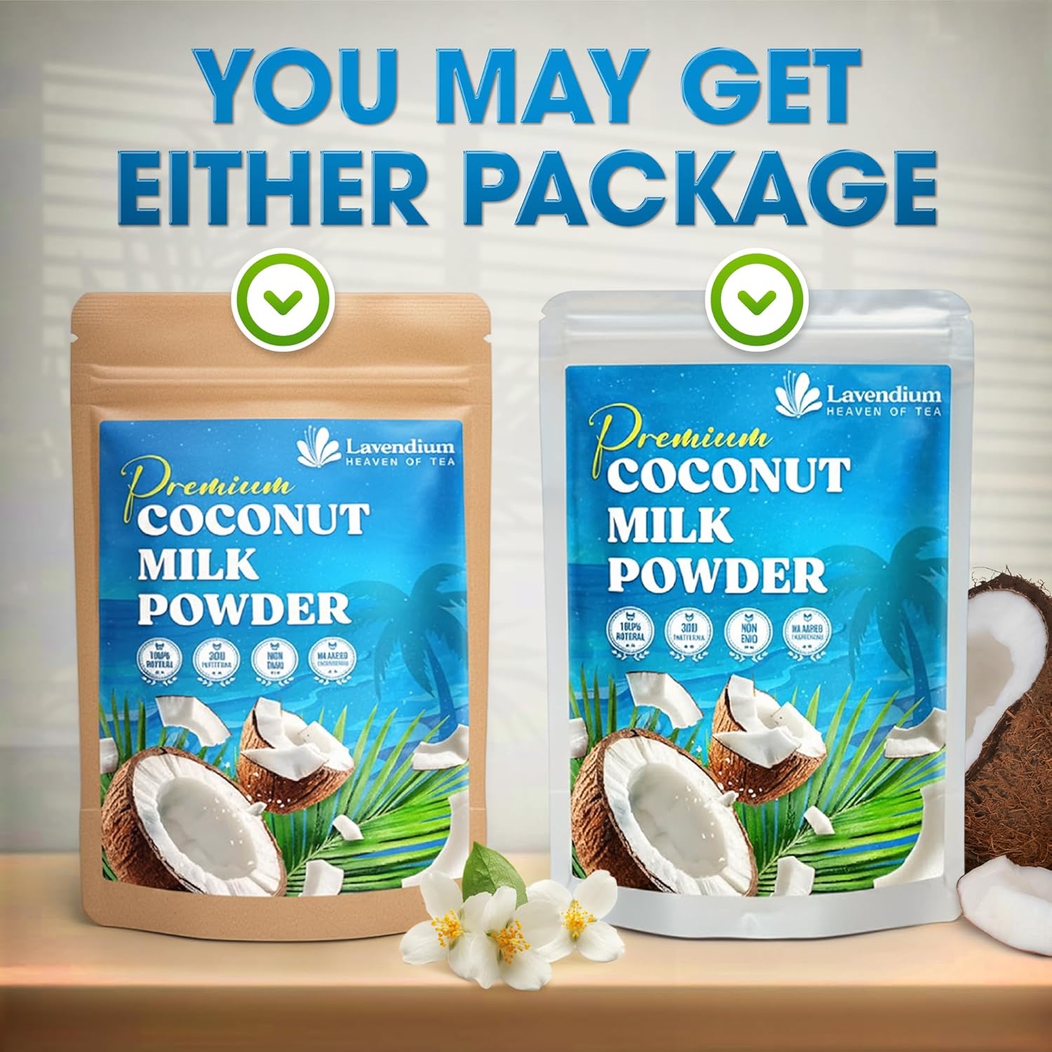 20 oz Coconut Milk Powder, 100% Natural, Unsweetened, Perfect for Cake, Coffee, Tea, Creamer Alternative, No Additives, No Gluten, Vegetarian