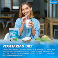 20 oz Coconut Milk Powder, 100% Natural, Unsweetened, Perfect for Cake, Coffee, Tea, Creamer Alternative, No Additives, No Gluten, Vegetarian