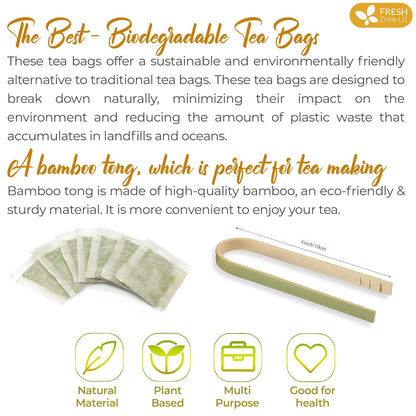 Premium Mullein Licorice Tea Bags. 100% Natural, Blend of Mullein Leaves, and Licorice Root