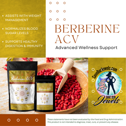 Berberine ACV - Multiple Sizes Available