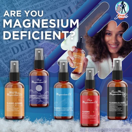 BOGO Topical Magnesium Oils - Magnesium, Pain, Sleep, and Wild Yam | 75,000 mg | 4 oz Bottles