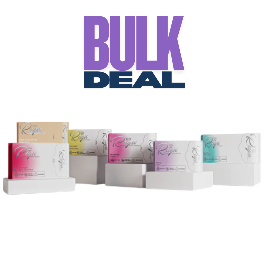 BULK ORDERS Reign Premium Sanitary Napkins and Panty Liners (Plant-Based and Non-Toxic)