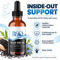 3,000 mg Thymoquinone (5%) Hexane-Free Organic Cold Pressed Black Seed Oil - Pure & POTENT