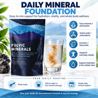 Fulvic Acid Mineral Liquid & Powder - Chelates Heavy Metals, 70+ Minerals & Electrolytes