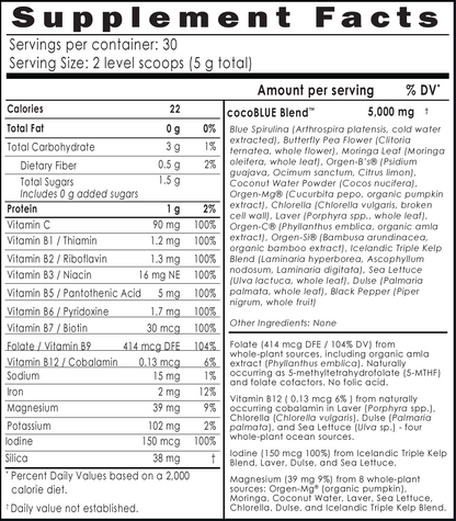 cocoBLUE Anti-Fatigue Cell Fuel & Electrolyte Powder