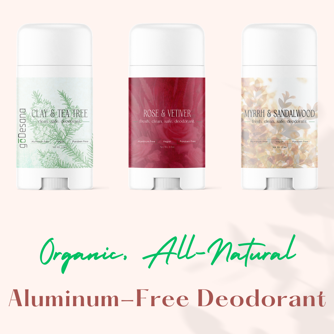 Aluminum-Free Deodorant | Organic & Vegan | Paraben, Phthalate Free | Detoxes Lymph Nodes