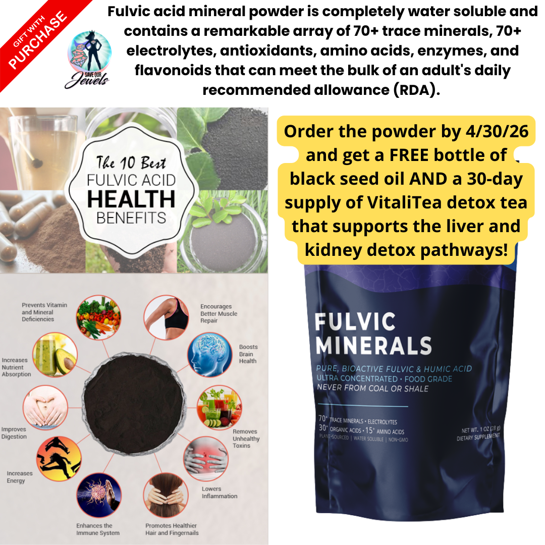 Fulvic Acid Mineral Liquid & Powder - Chelates Heavy Metals, 70+ Minerals & Electrolytes (Lasts 3-4 Months)