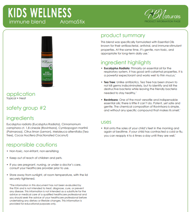 Kids Wellness Immune Essential Oil Blend