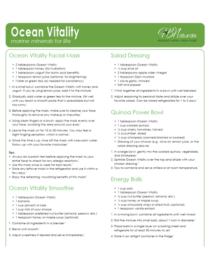 Ocean Vitality Thyroid and Mineral Support - 100 Servings