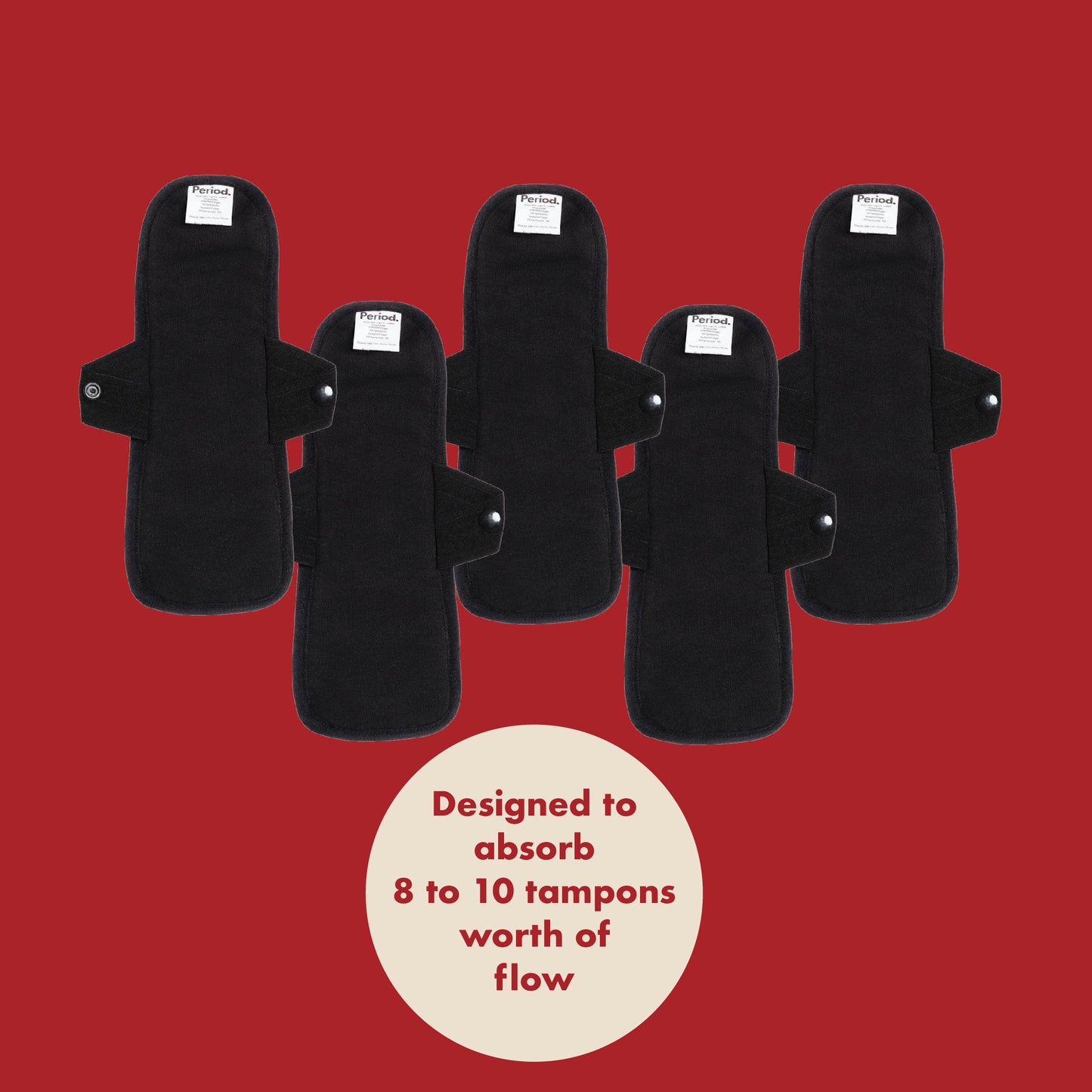 The Reusable Pad - 5 Piece Bundle for Heavy Flows