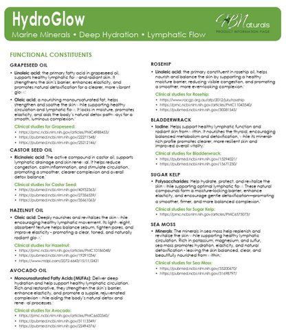 HydroGlow Luxury Mineral Body Oil - Contains 92 Essential Minerals + 10 Essential Vitamins