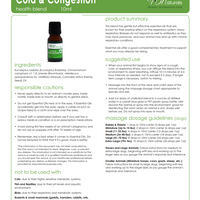 Cold & Congestion For Pets Essential Oil Blend
