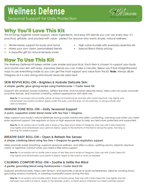 Wellness Defense Kit