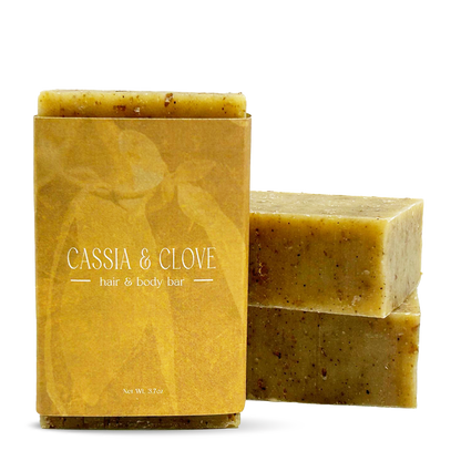 Luxury Organic Hair & Body Bars - 6 Types. Lasts a full month!