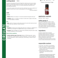 Circulate Soothing Essential Oil Blend - For Varicose Veins, Cellulite, Cystitis, Circulation